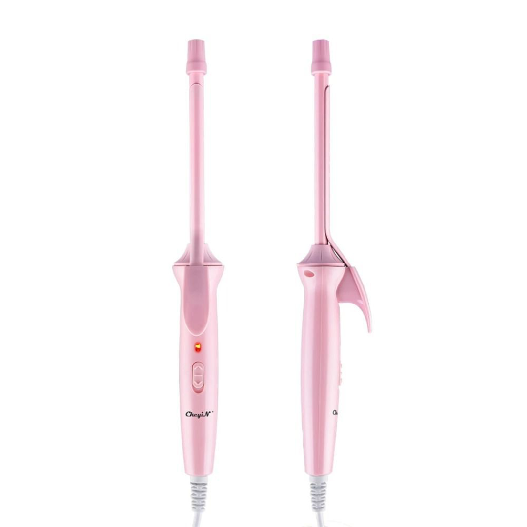 9mm Mini Hair Curling Iron Hair Curler Wand Professional Curly Tongs Ceramic