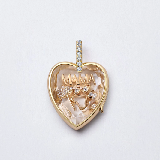 Retro Glass Photo Locket Necklace Transparent Golden Jewelry Necklace