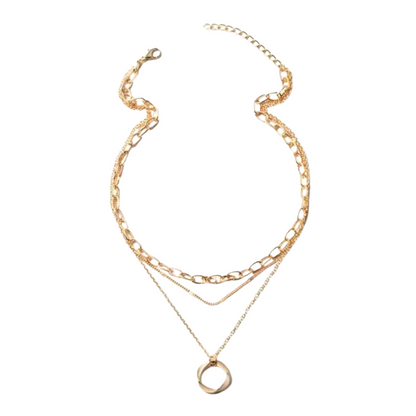 Multilayer Pendant Necklace on Neck Chain Women