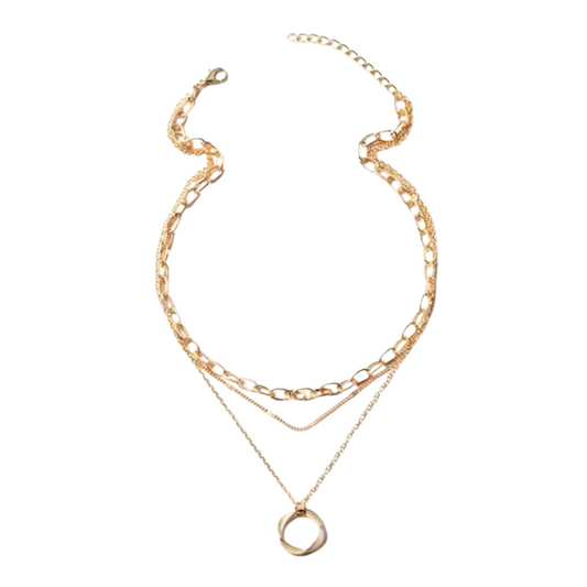 Multilayer Pendant Necklace on Neck Chain Women