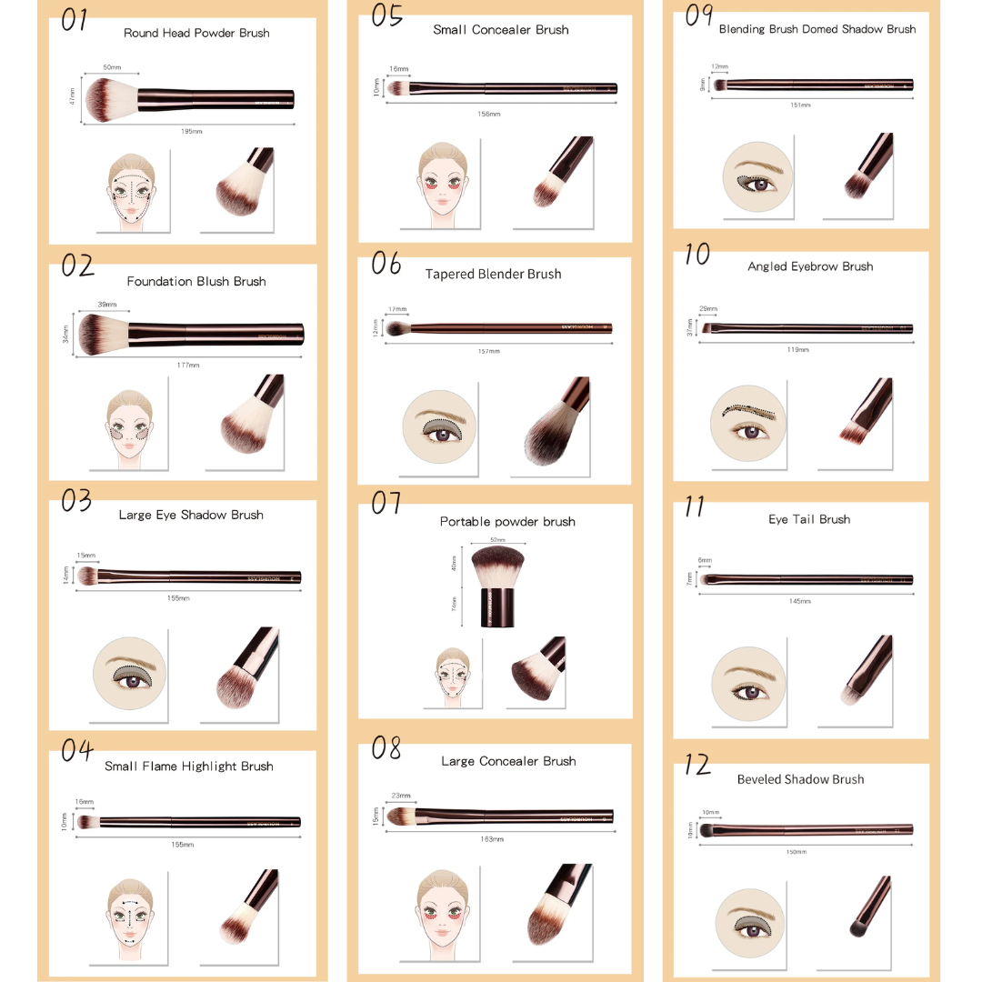 Hourglass Makeup Brush Set & Kit